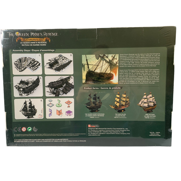 CubicFun Toys 3d Puzzle Cubicfun Queen Annes Revenge Pirate Ship